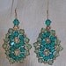Swarovski Crystal Dangle Medallion Earrings