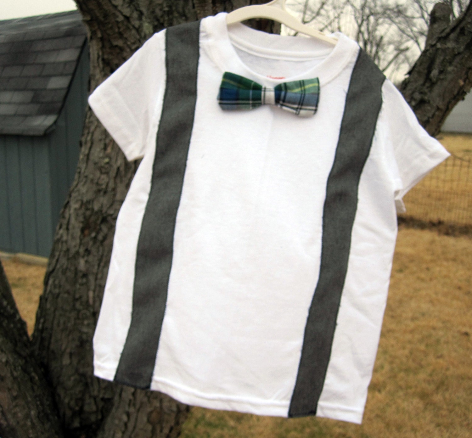 Bow Tie/Suspenders Toddler Shirt