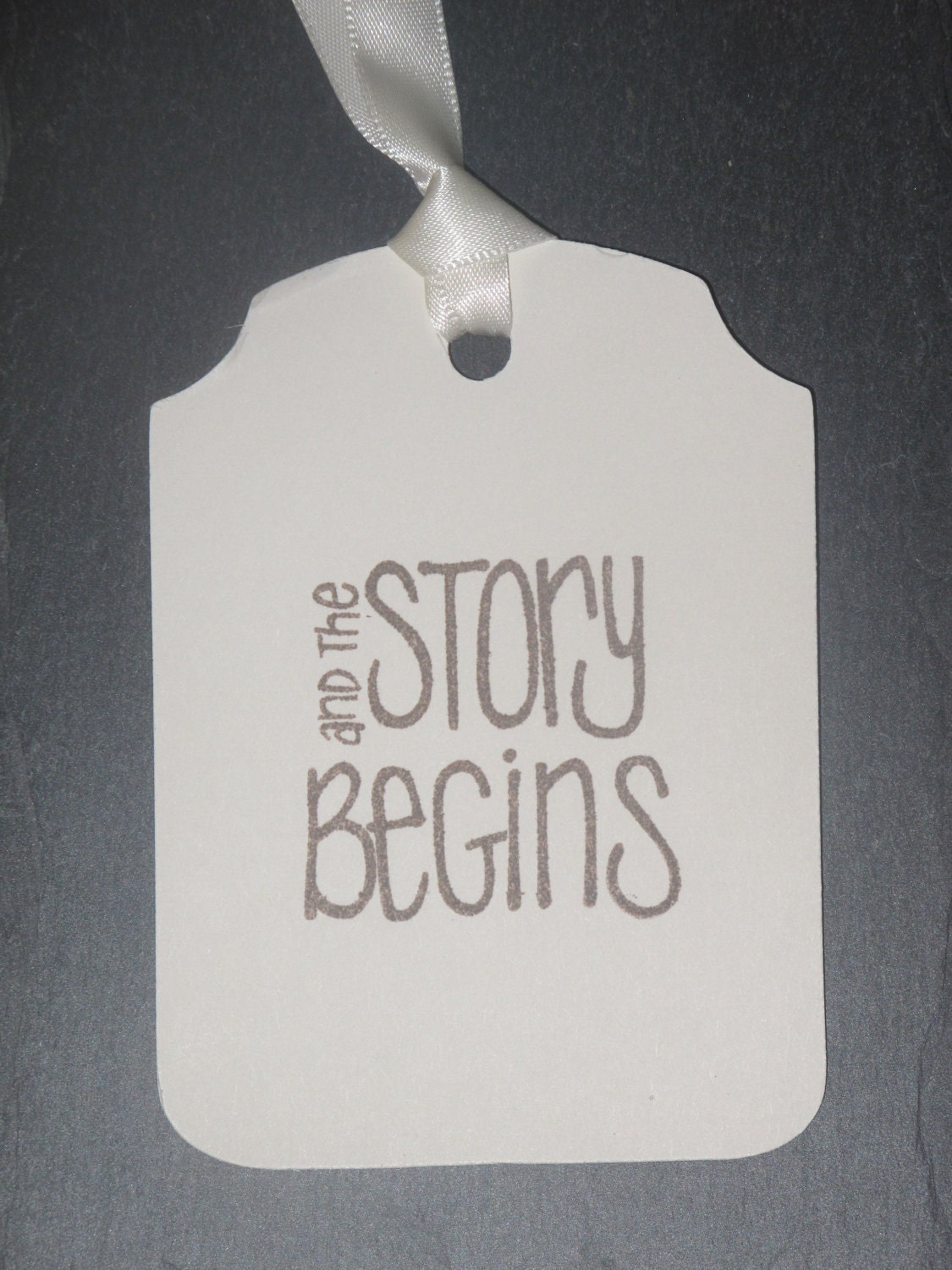 SALE - (10 count) And the Story Begins Wish Tags, Custom Orders Available, Discounts Available