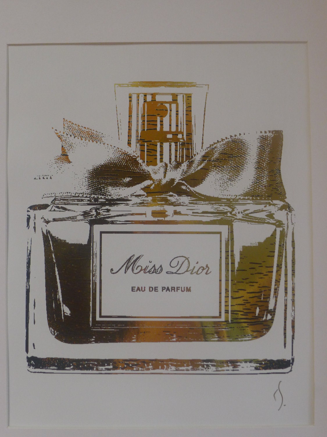 Miss Dior Perfume Bottle 24K Gold