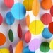 Birthday Party Decorations Garland, 10', red, blue, yellow, green, purple, orange, paper garland