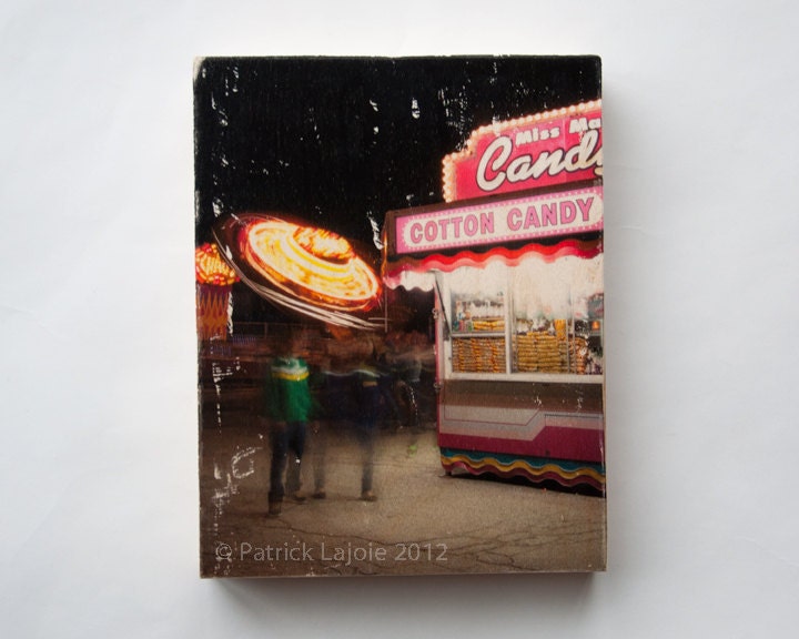 Cotton Candy - Limited Edition Fine Art Photo Transfer on 8"x10" Wood Panel by Patrick Lajoie