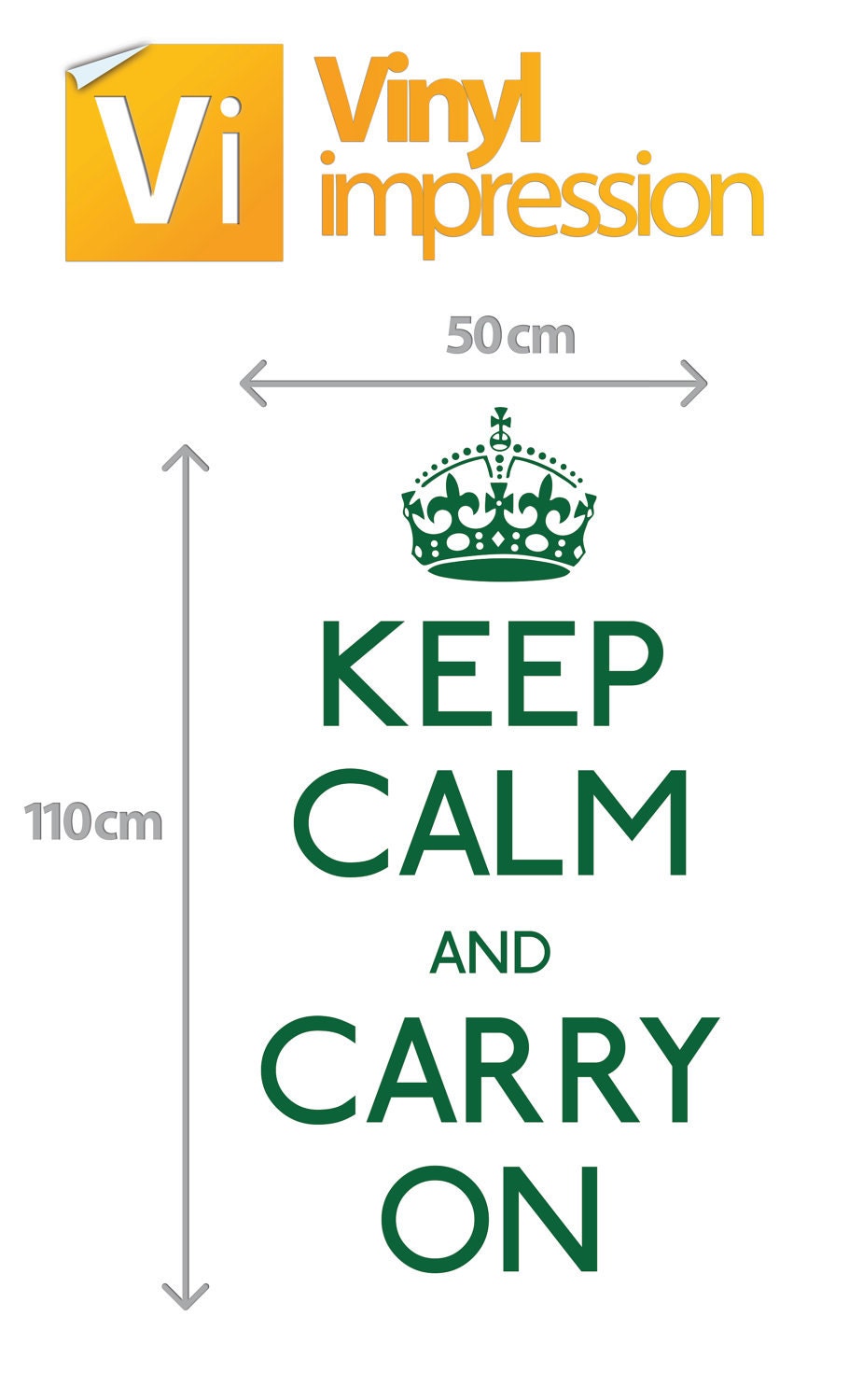 Keep Calm Vinyl Wall Stickers