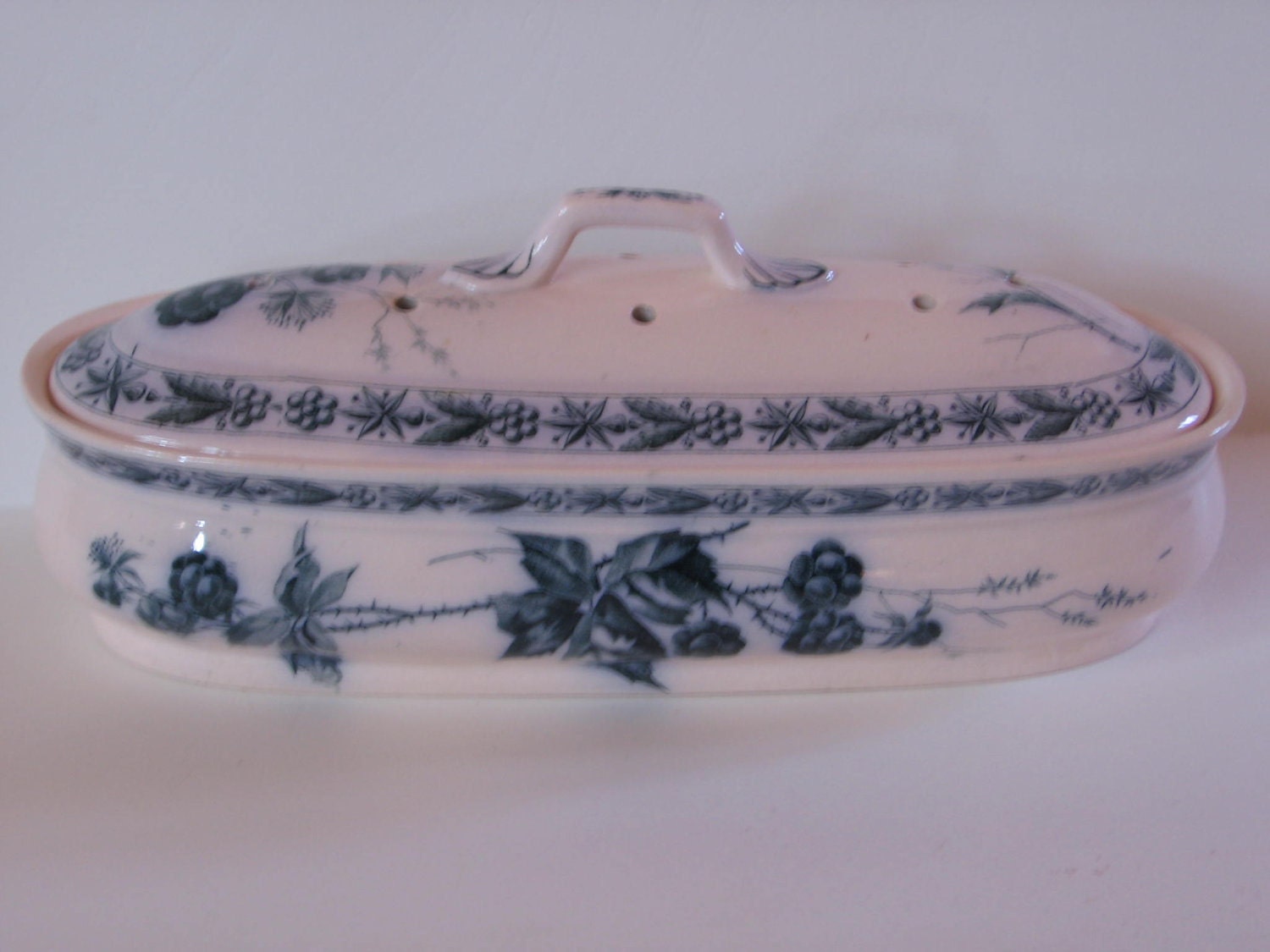 Rare Antique Villeroy and Boch Transferware Rubus by valeriemv59