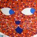 Vintage Red Calico Cat Pillow Craft