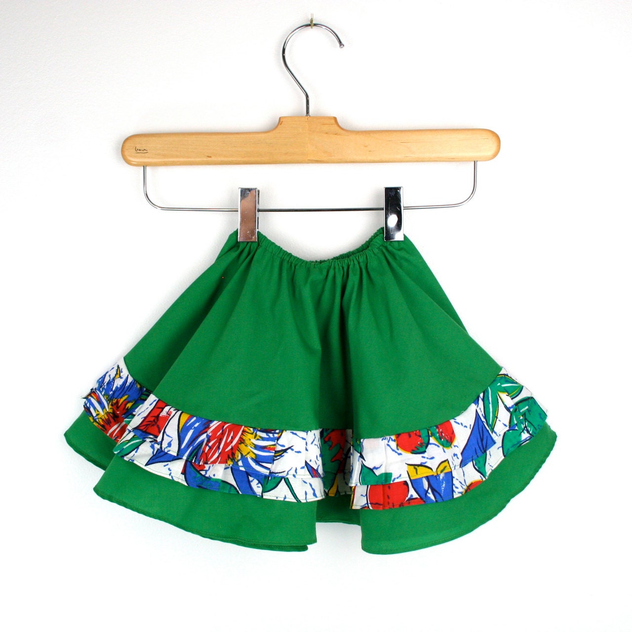 Vintage Baby Skirt in Green Size 9 to12 Months