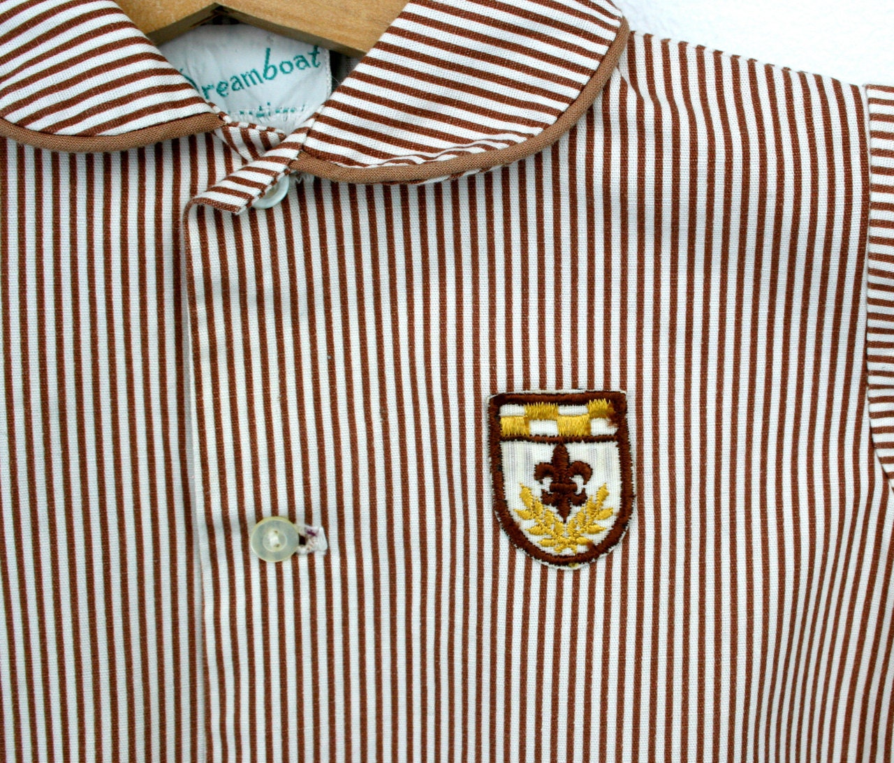 Vintage Baby Shirt  and Short Set for Boy 9 to12 Months