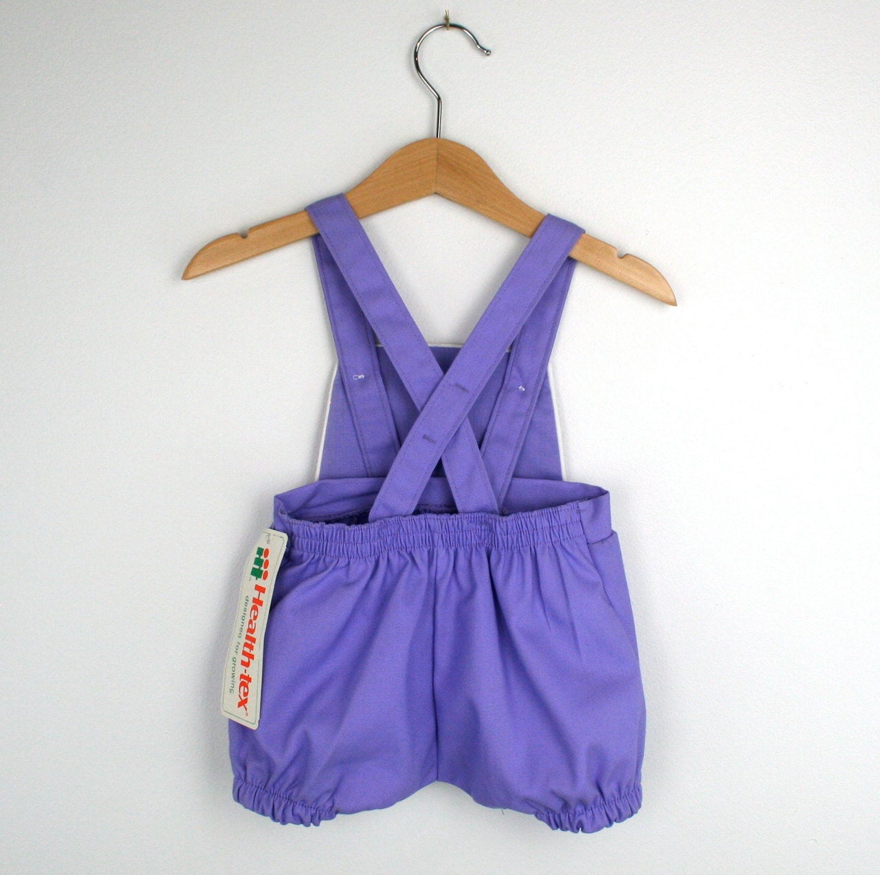Vintage Romper Shortalls by HealthTex in Lilac Size 12 Months