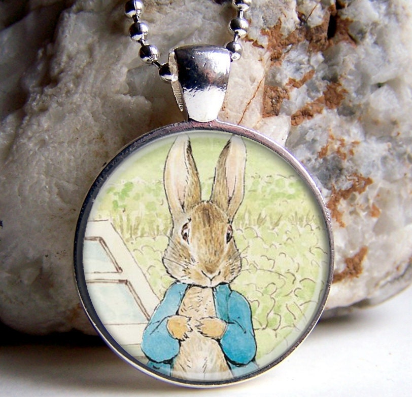 Peter Rabbit Pendant Bunny Necklace