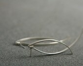 Sterling Silver Geometric Arcs Metalwork Handmade Versatile Earrings