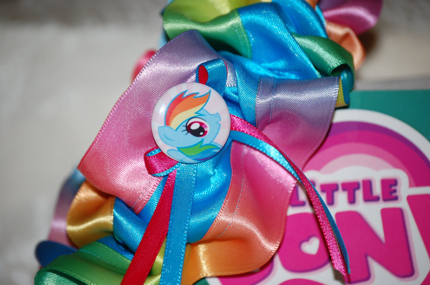 Custom Rainbow Dash My Little Pony Friendship is Magic Wedding or Prom Garter