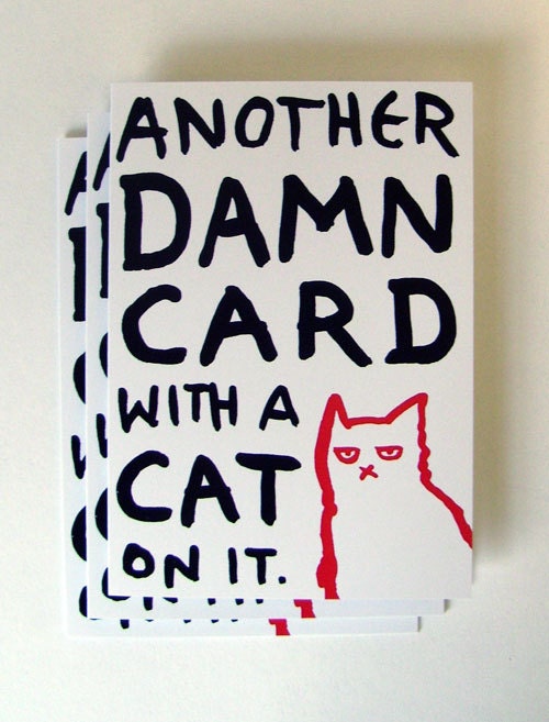 Another Damn Cat Card - pack of three