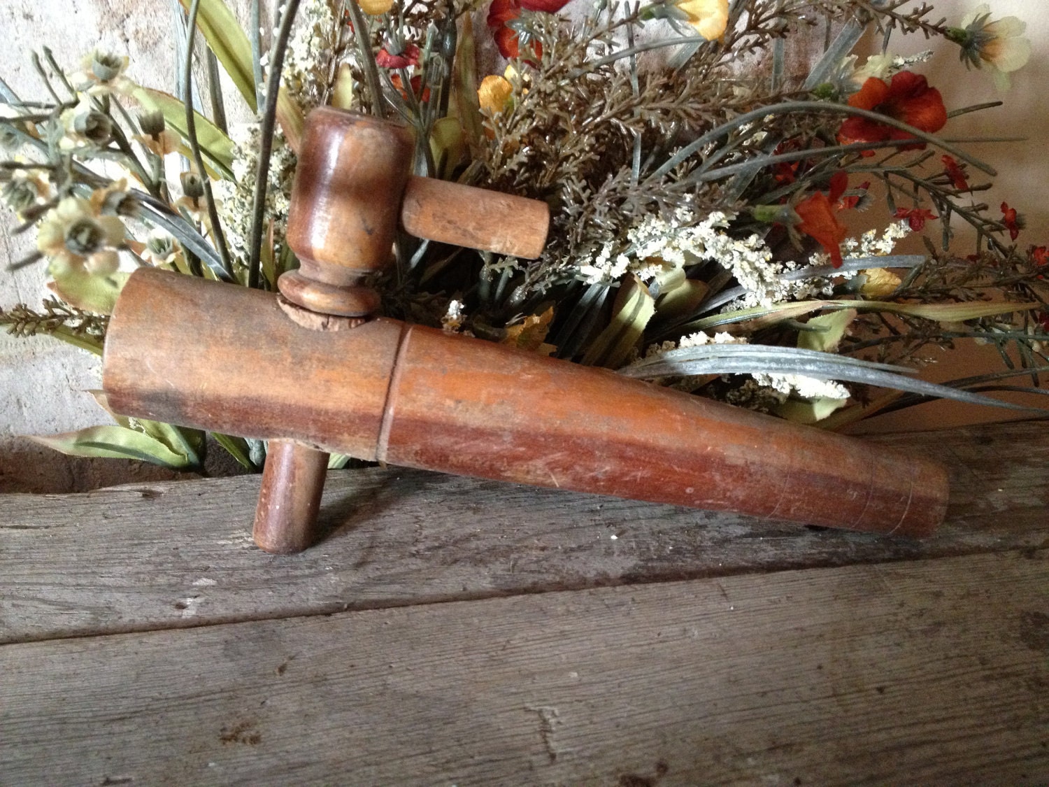 Set of 3 Vintage wooden barrel taper/spigot - stamped CZECHOSLOVAKIA