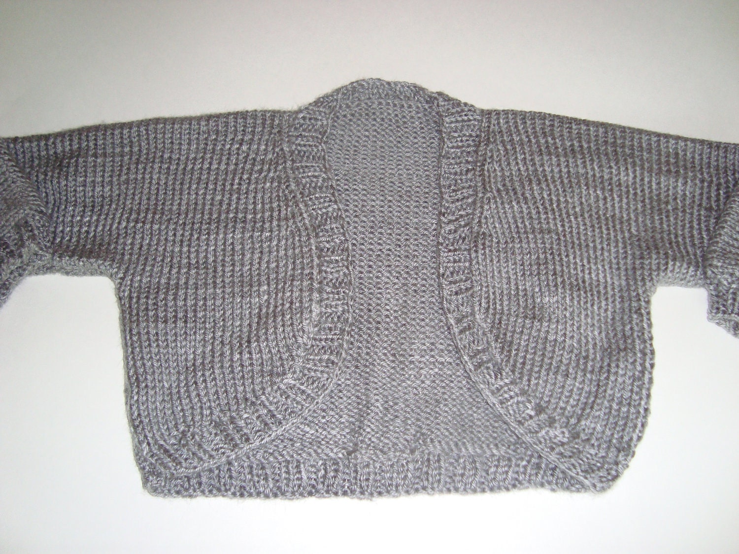 Hand knit Baby girl shrug