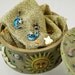 ON SALE Magic Blue Moon and Star Earrings in Resin Box, Post Moon & Stars Earrings,