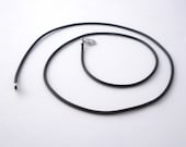 Rubber Cord, 18 inch, 1.5 mm, Black, Necklace