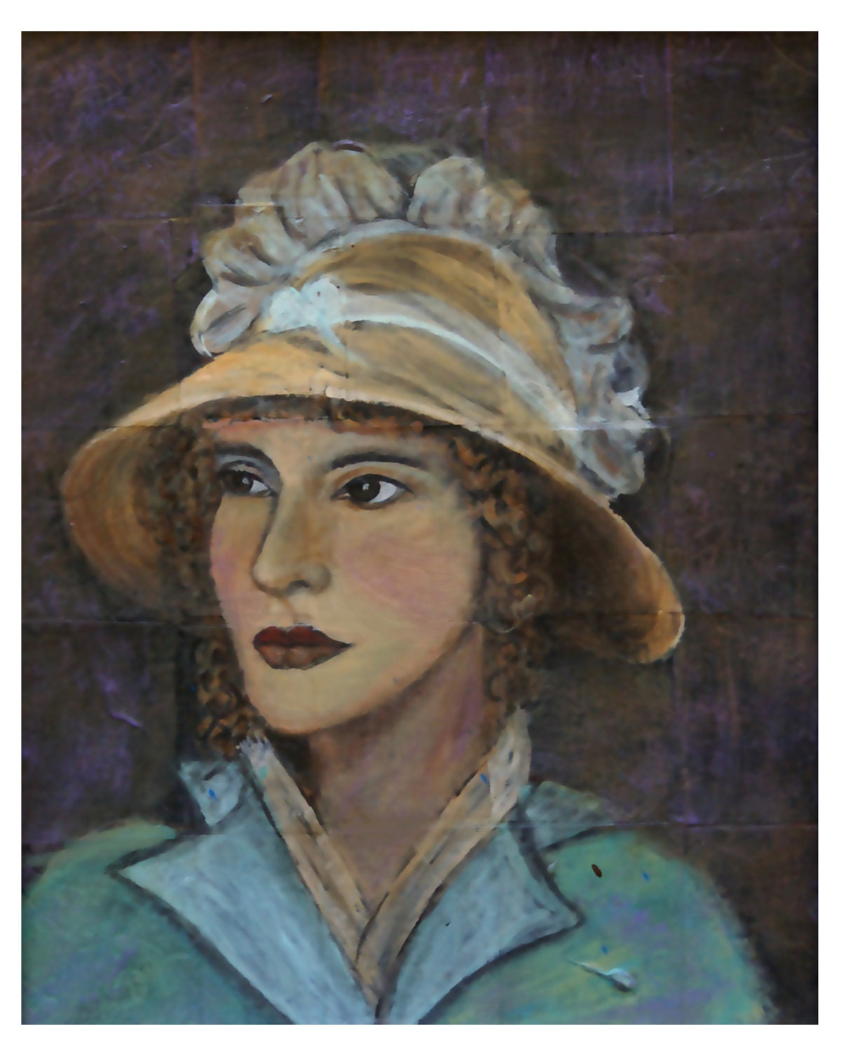 Original Fine Portrait of a 1800s Women Art 8 by 10 print called "Abigail" Jane Austen inspired, Sense And Sensibility inspired