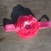 Pink Poppy Flower Headband, Infant Headband, Newborn Headband, Baby Headband, Baby Girl Headband, Baby Bow