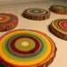 Eco Friendly Reclaimed Wooden Coasters - set of 6 coasters - 1001-35-6