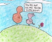 Thanks Mom Art Print by Cuddles and Rage
