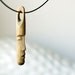 SALE Face no.3 - unique wood sculpture necklace, minature wooden jewelry