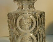 EAPG Decanter : Giant Bullseye pattern AKA Concave Circle - ca. 1880s