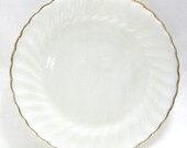 Hocking Fire-King Golden Shell Dinner Plates - set of 8