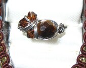 Old Hollywood Crystal Ring - Size 8.5