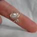 Toe ring... Ocean's Treasure... A beautiful pearl wrapped in silver toe ring.