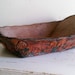 Vintage Leather Bowl - Western Saddle Leather, Tooled