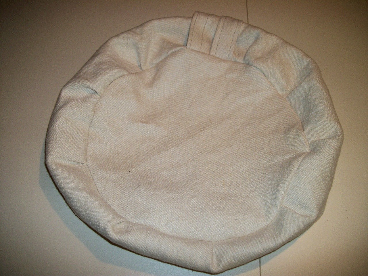 Zafu Meditation Cushion. Heavy Off White Cotton. Budget Priced. COVER ONLY. Made by a Small Business in the USA
