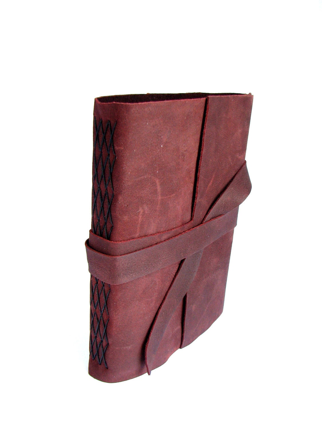 Rustic Leather Blank Journal with Tie Closure - WeAreBoundTogether
