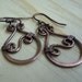 Celtic Scroll Earrings - Celtic Jewelry