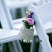 Burlap and Lace Hanging Mason Jar Wedding Decoration
