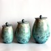 Canister Set in Aqua