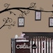 Photo Tree Wall Decal -  Frame Hanging Tree Wall Sticker - Corner Tree decal - Large: approx 98" x 98" - W025