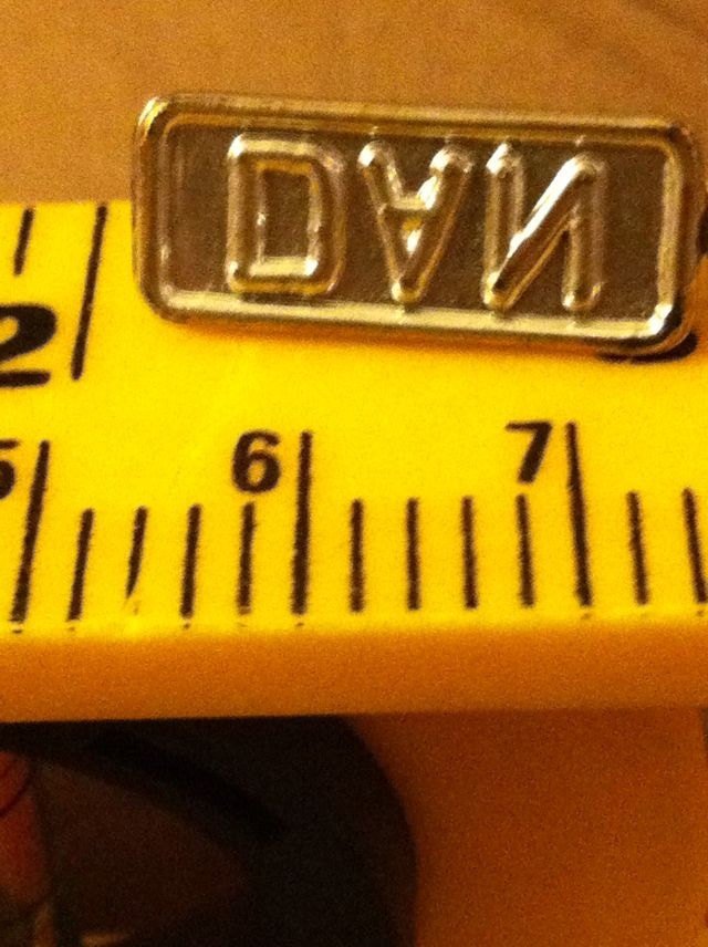 Dan the Man - vintage vending machine toy stamp