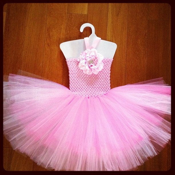 Multi-Layer Tutu Dress - Dark Pink, Light Pink, & White