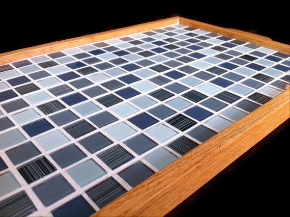 Mosaic Serving Tray - Geometric Pattern