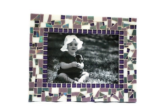 Mosaic Frame Purple, 5 x 7