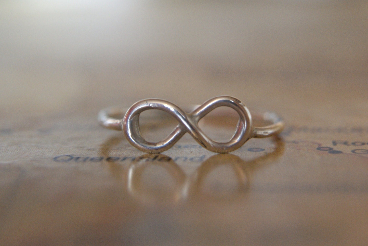 Sterling silver infinity ring