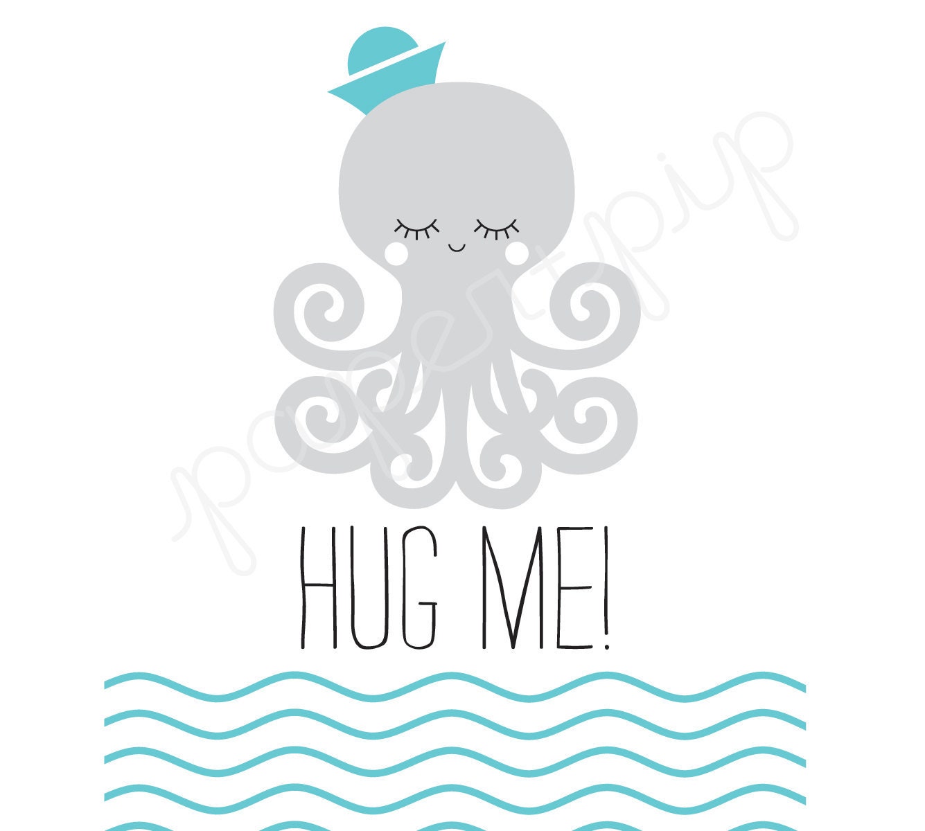 Printable Valentines - Hug Me - PDF File