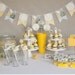 Bridal Shower Decorations - Printable - Yellow & Gray