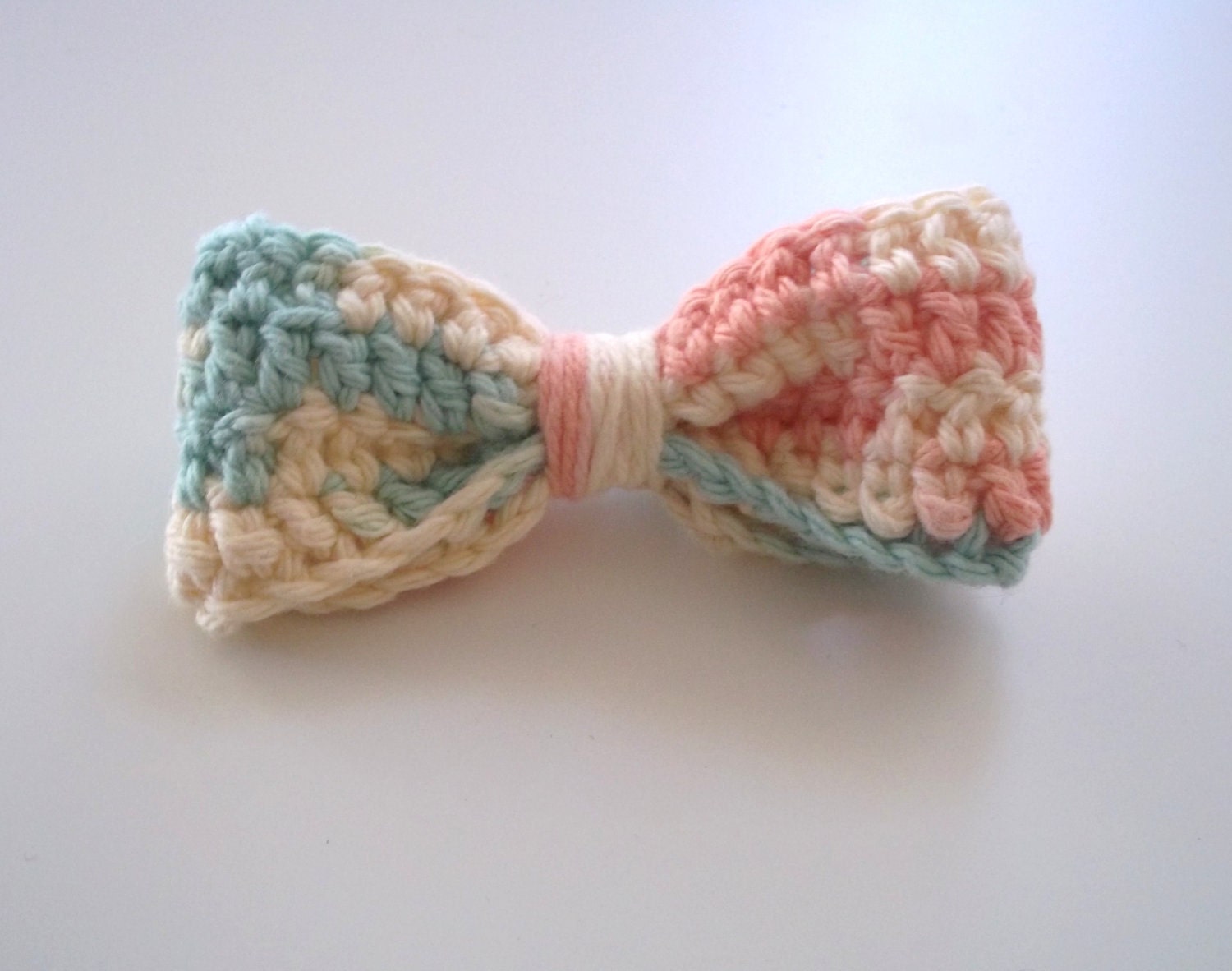 Summer Accessory - Pastel Delights Crocheted Hair Bow