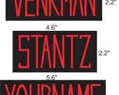 GB1Custom Name Tag Iron On Patch