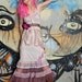 boho maxi dress revived antique pink & mauve chiffon lace petticoat by Mermaid Miss K