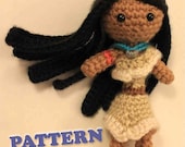 PATTERN Pocahontas Princess Crochet Doll Amirugumi