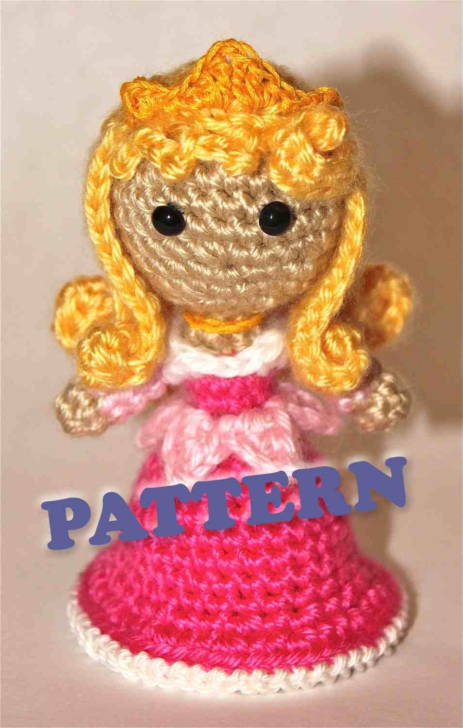 PATTERN Aurora Sleeping Beauty Princess Crochet Doll Amigurumi
