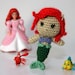 Ariel Little Mermaid Princess Crochet Doll Amirugumi