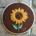 Sunflower Embroidery Hoop Art